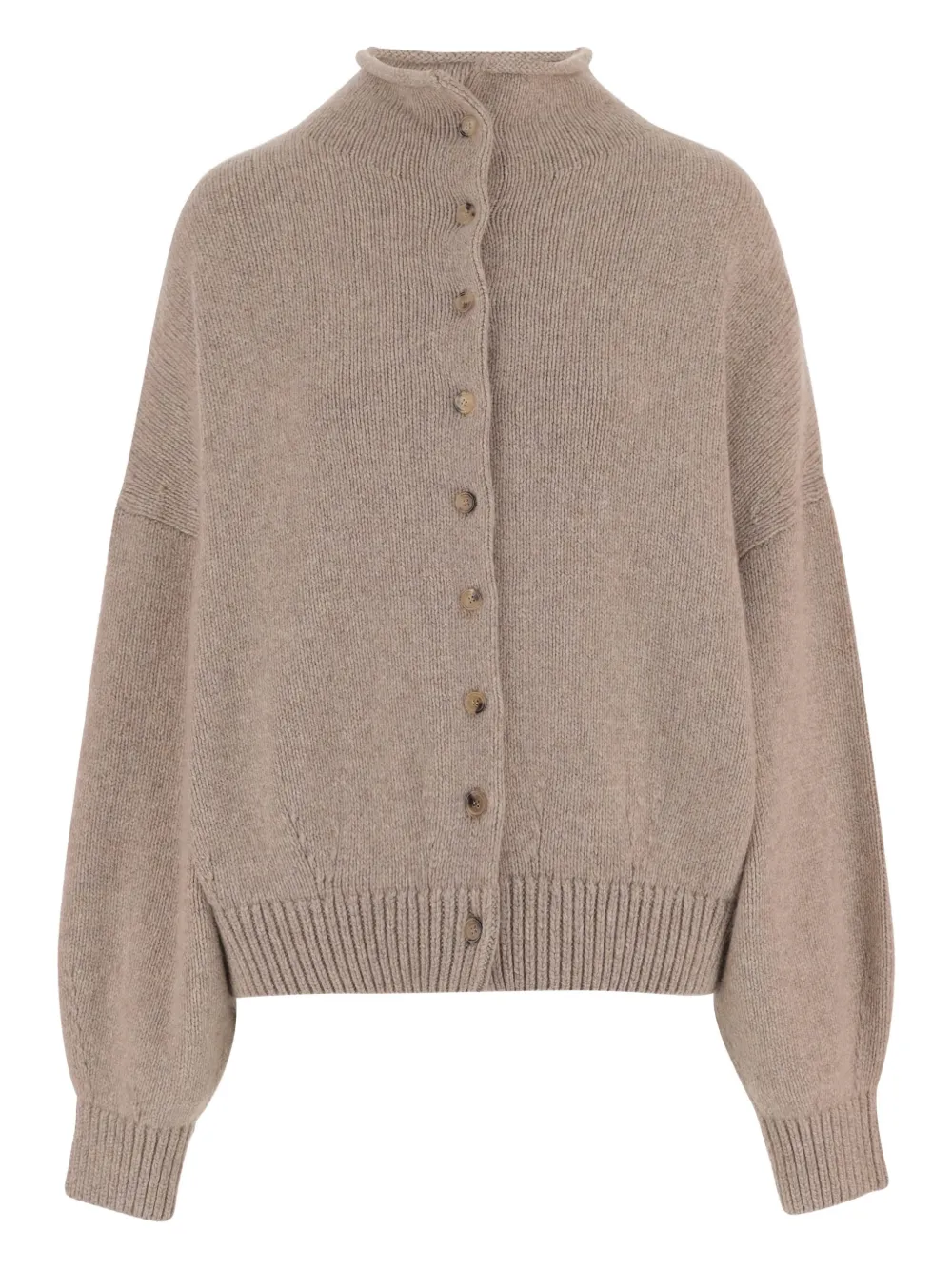 KHAITE Nelya ribbed cardigan | Neutrals | Image 1