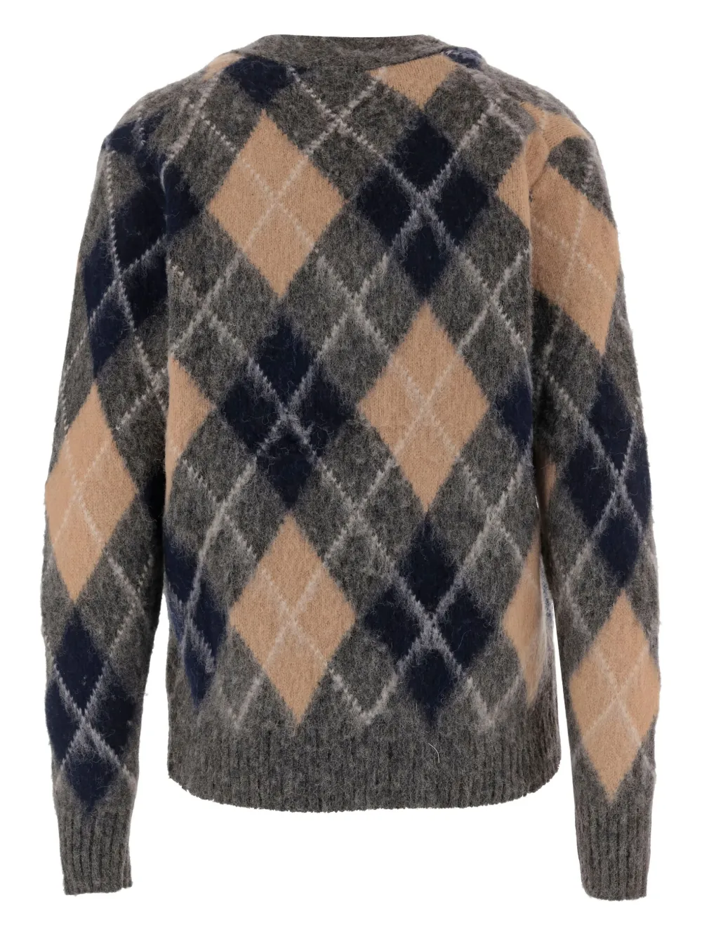 ASPESI geometric-brushed wool cardigan | Cardigans | Image 2