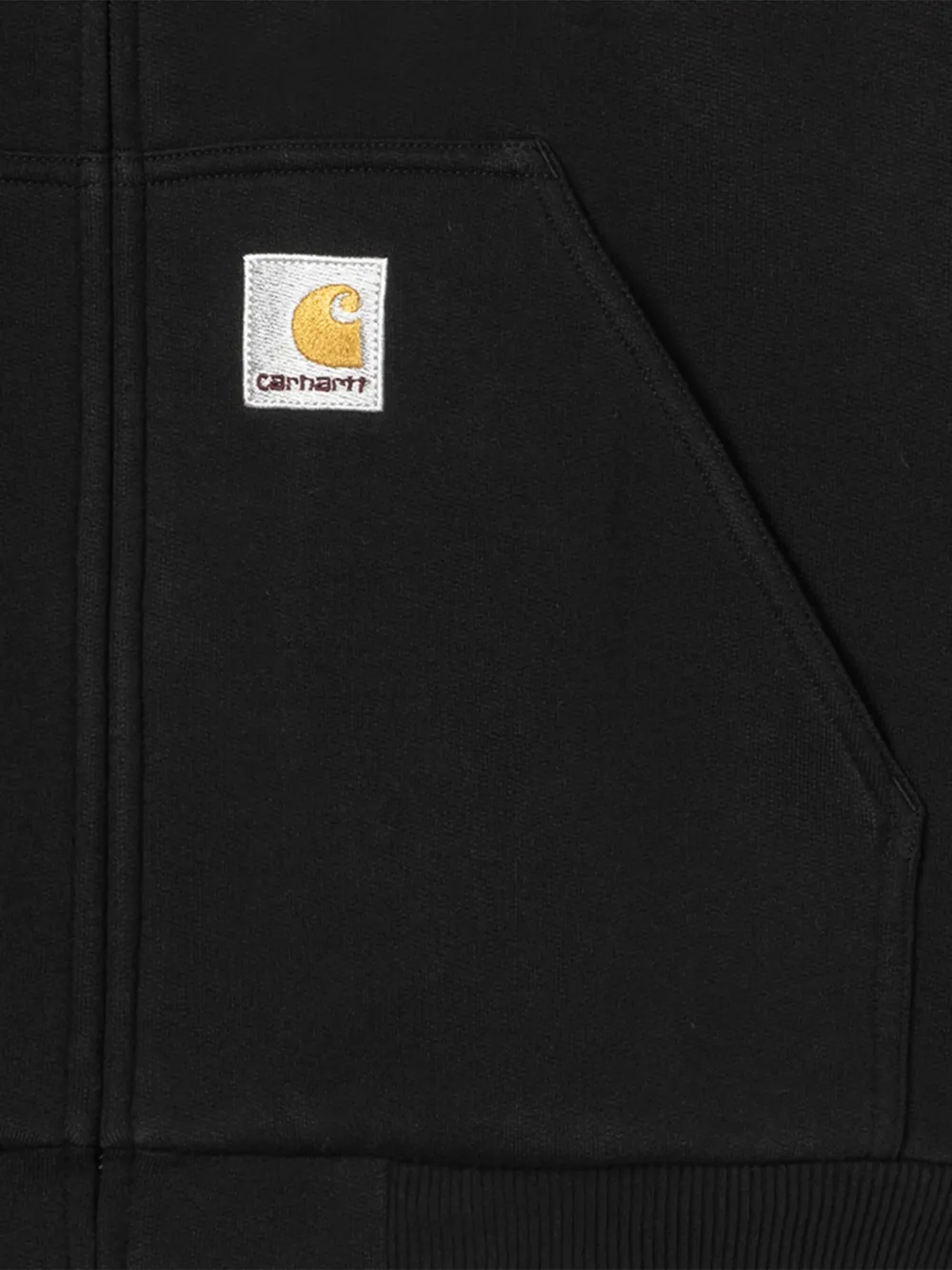 Carhartt Hooded Sweatshirt Featuring Kangaroo Pocket In Black