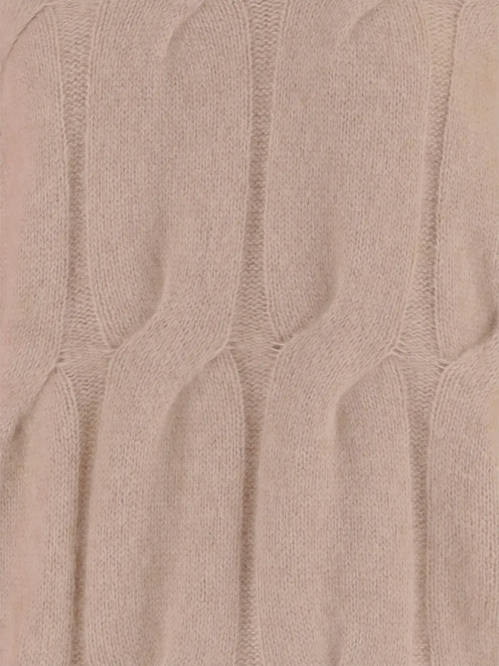 Allude Cashmere And Silk Cable Knit Sweater In Neutral