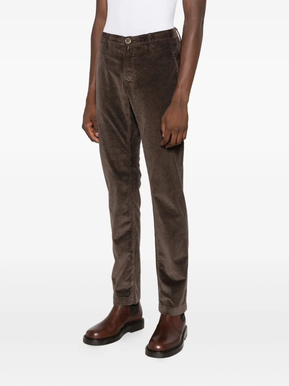 Jacob Cohën Ribfluwelen broek Bruin