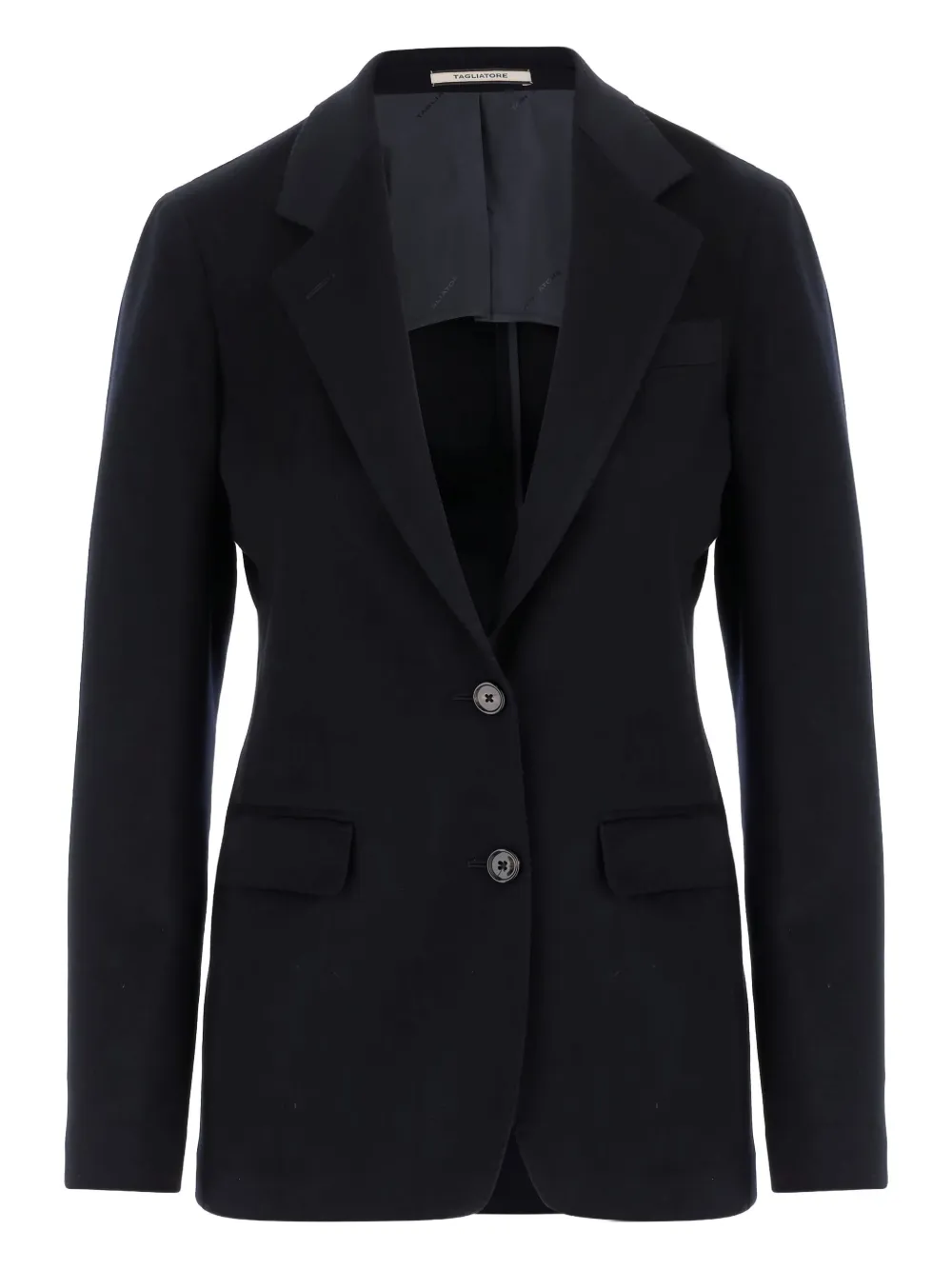 Tagliatore Cashmere Single-breasted Blazer In Black