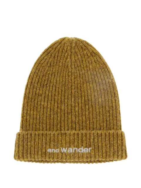 and Wander logo-embroidered beanie
