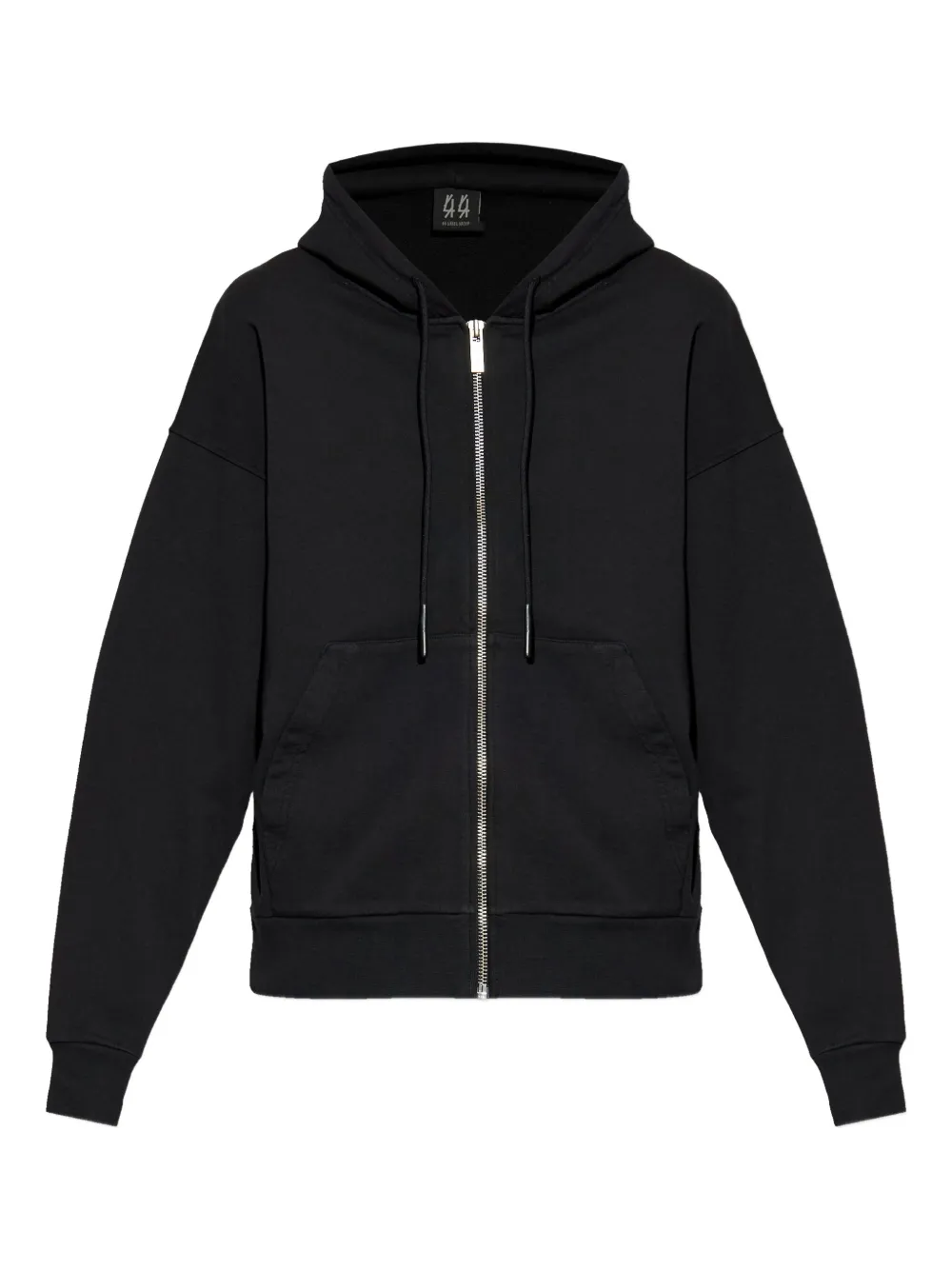 44 LABEL GROUP hoodie de algodón con cierre | negro | Image 1