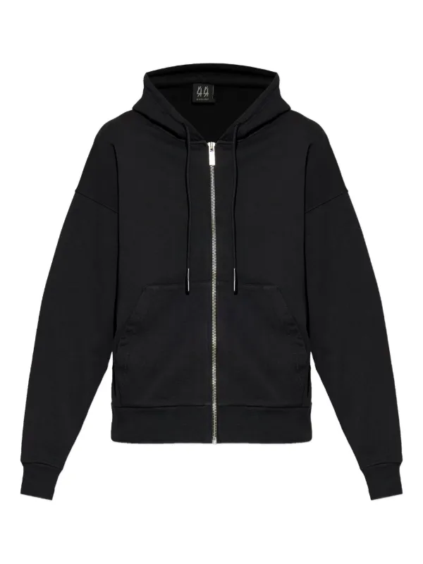 44 LABEL GROUP ジップアップ パーカー | ブラック | FARFETCH JP