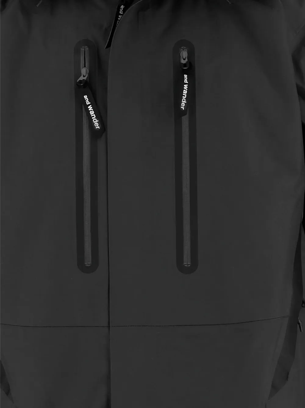 and Wander Jack met verstelbare capuchon en logo Zwart