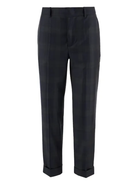 SA SU PHI cuffed checked pants