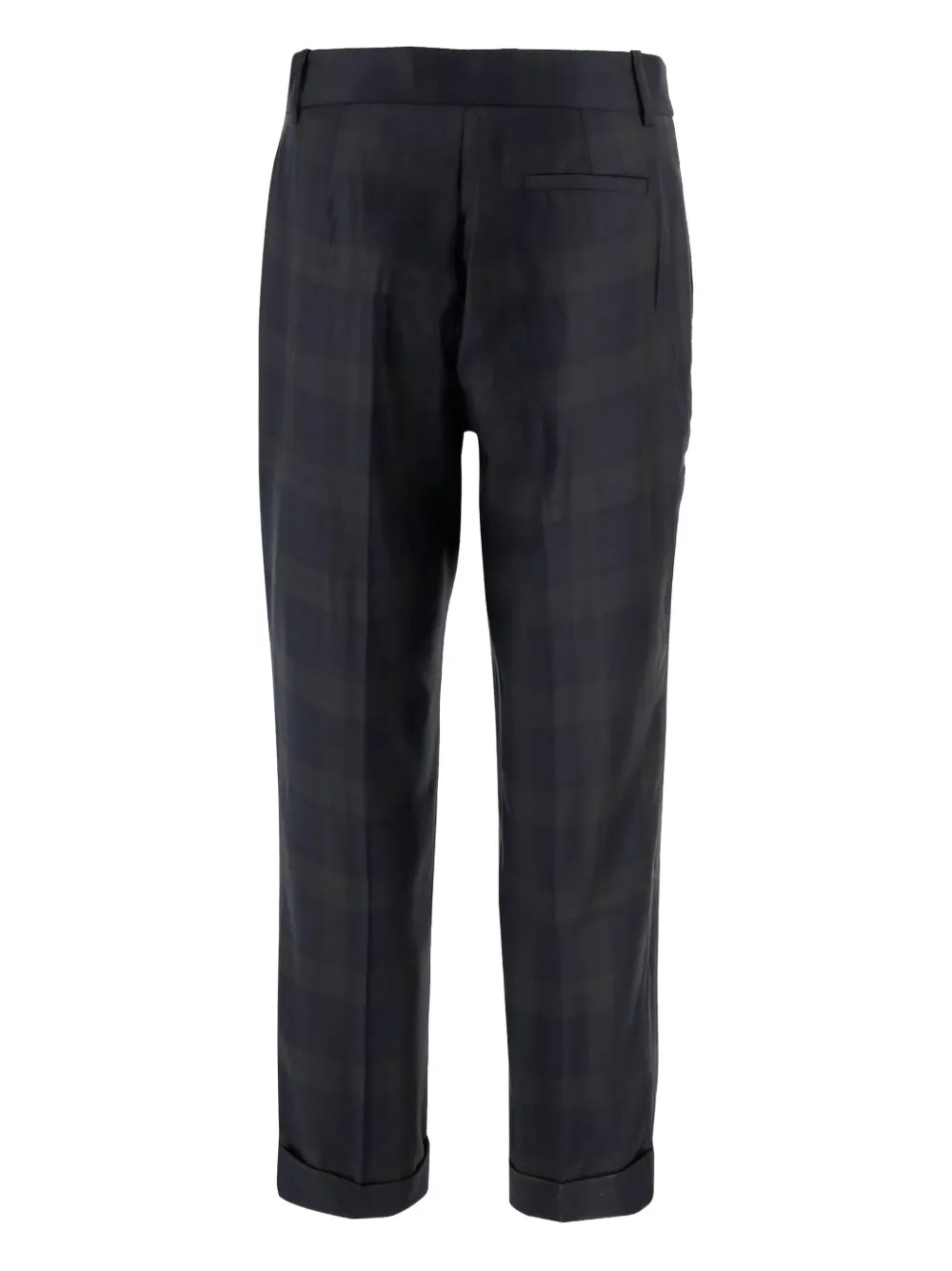 SA SU PHI cuffed checked pants | Straight-Leg Pants | Image 2