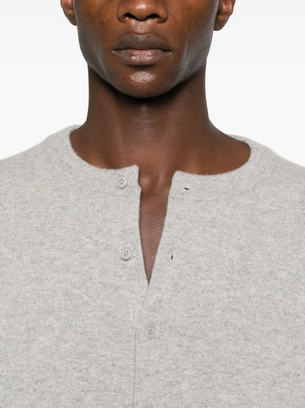 Extreme Cashmere Button-down Cardigan In Gray