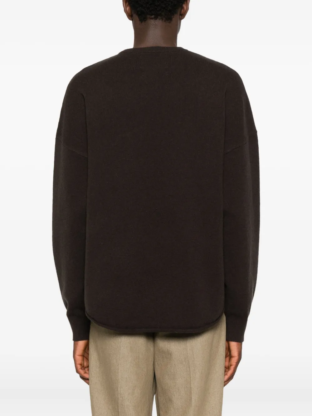 extreme cashmere Trui met ronde hals Zwart