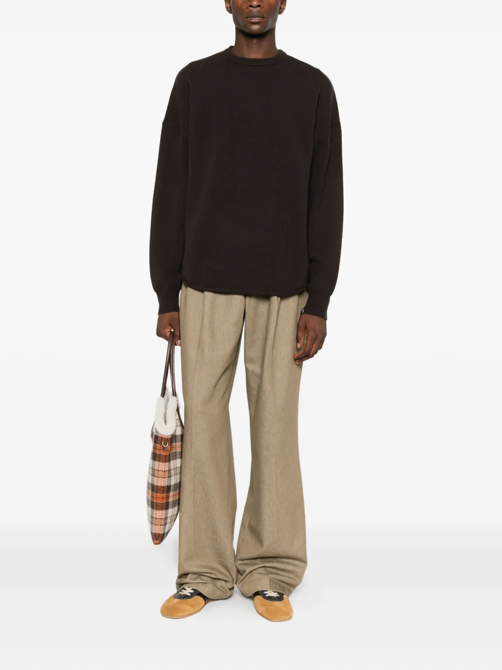 extreme cashmere Trui met ronde hals Zwart