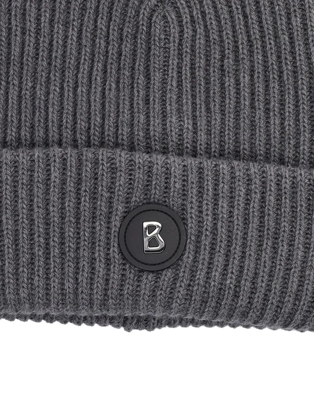 BOGNER Gustav geribbelde hoed met logopatch Grijs