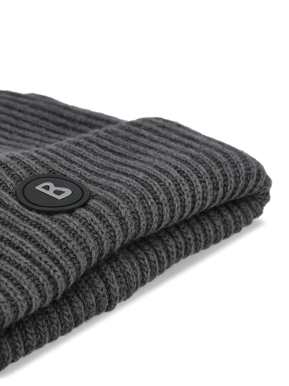 BOGNER Gustav geribbelde hoed met logopatch Grijs