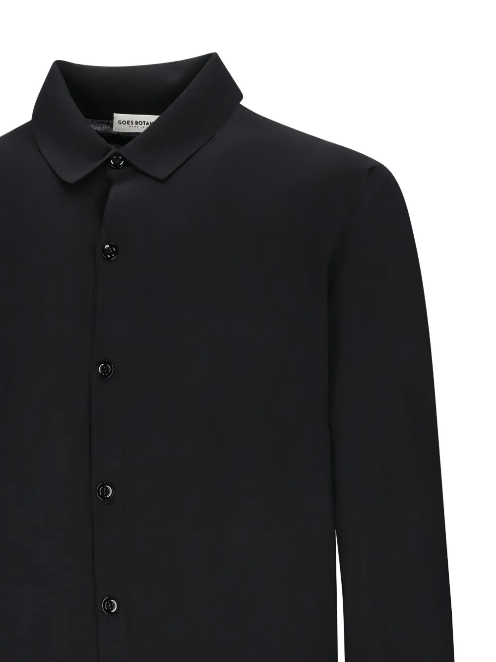 Goes Botanical Finezza Buttoned Shirt In Black