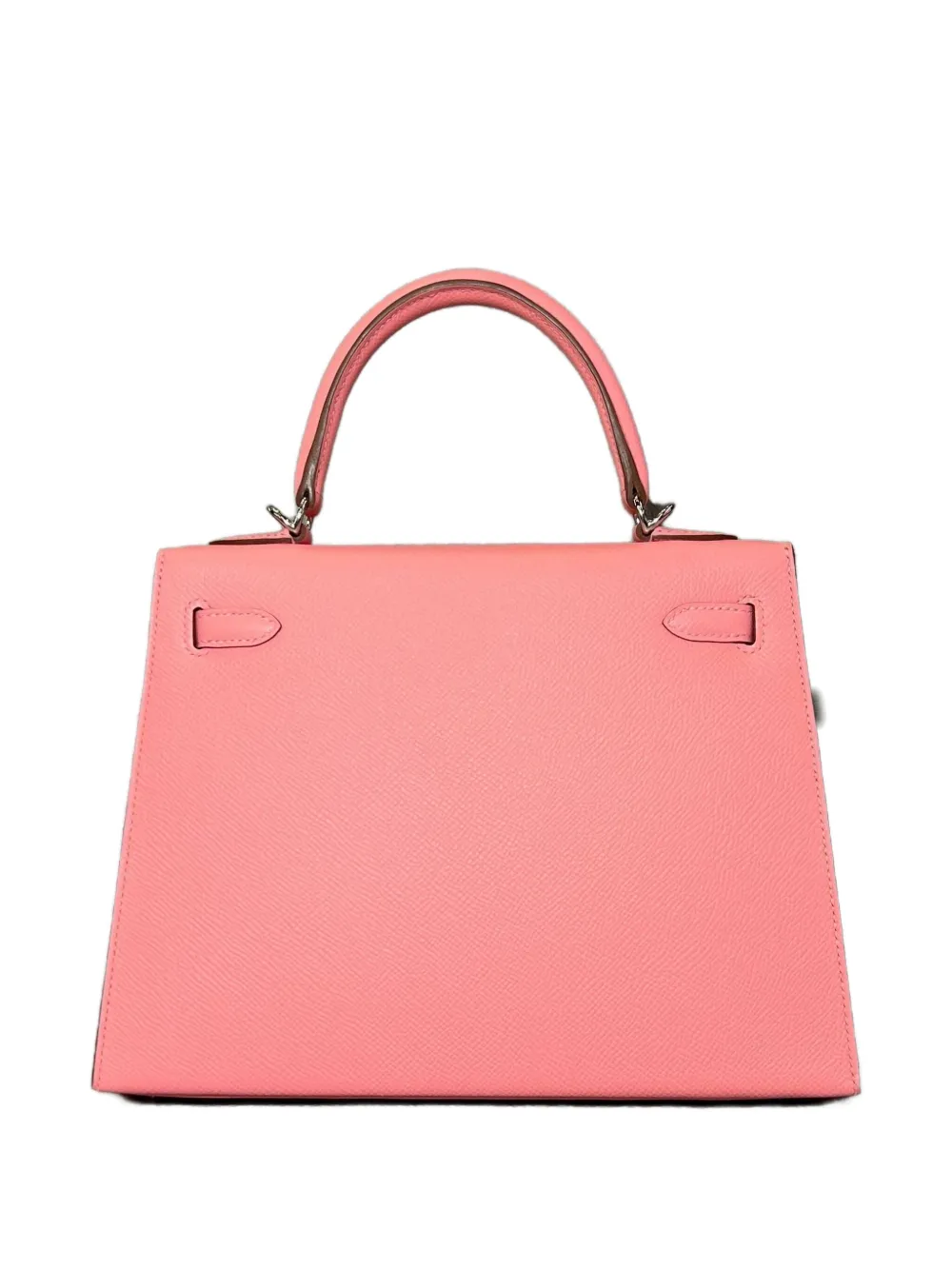 Pre-owned Hermes Kelly 25 Sellier Tote Bag In Pink