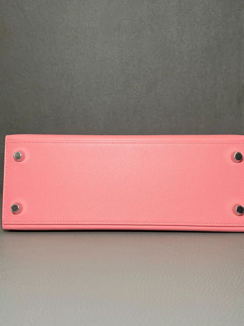 Pre-owned Hermes Kelly 25 Sellier Tote Bag In Pink