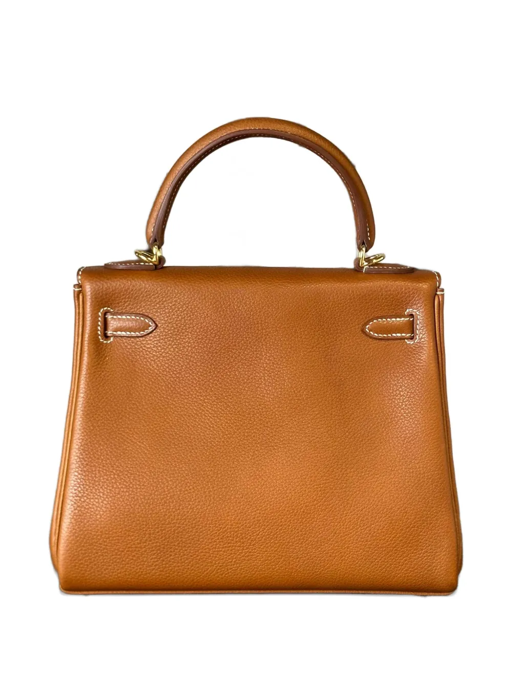 Pre-owned Hermes 2025 Kelly Retourne 25 Tote Bag In Brown