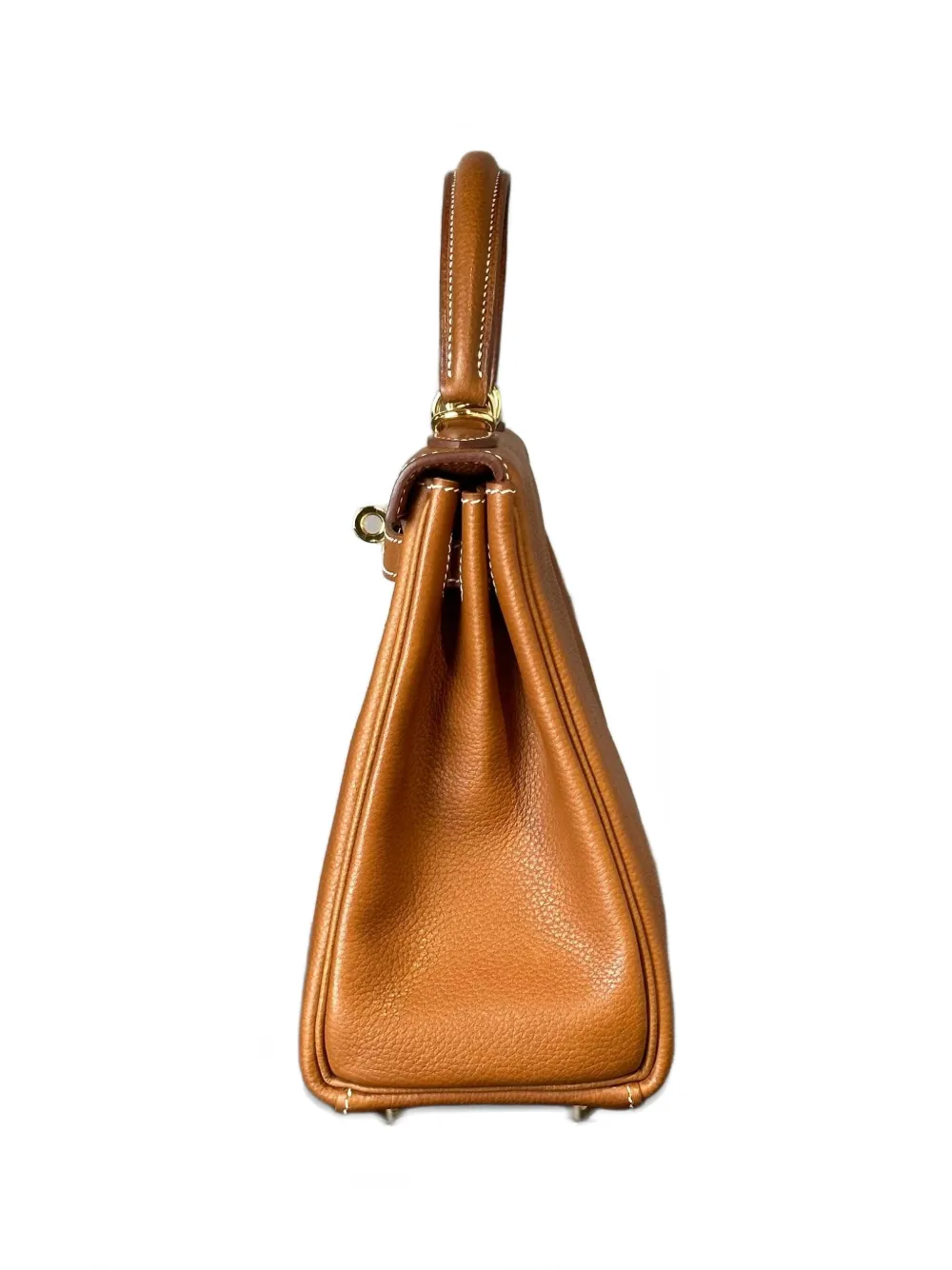 Pre-owned Hermes 2025 Kelly Retourne 25 Tote Bag In Brown