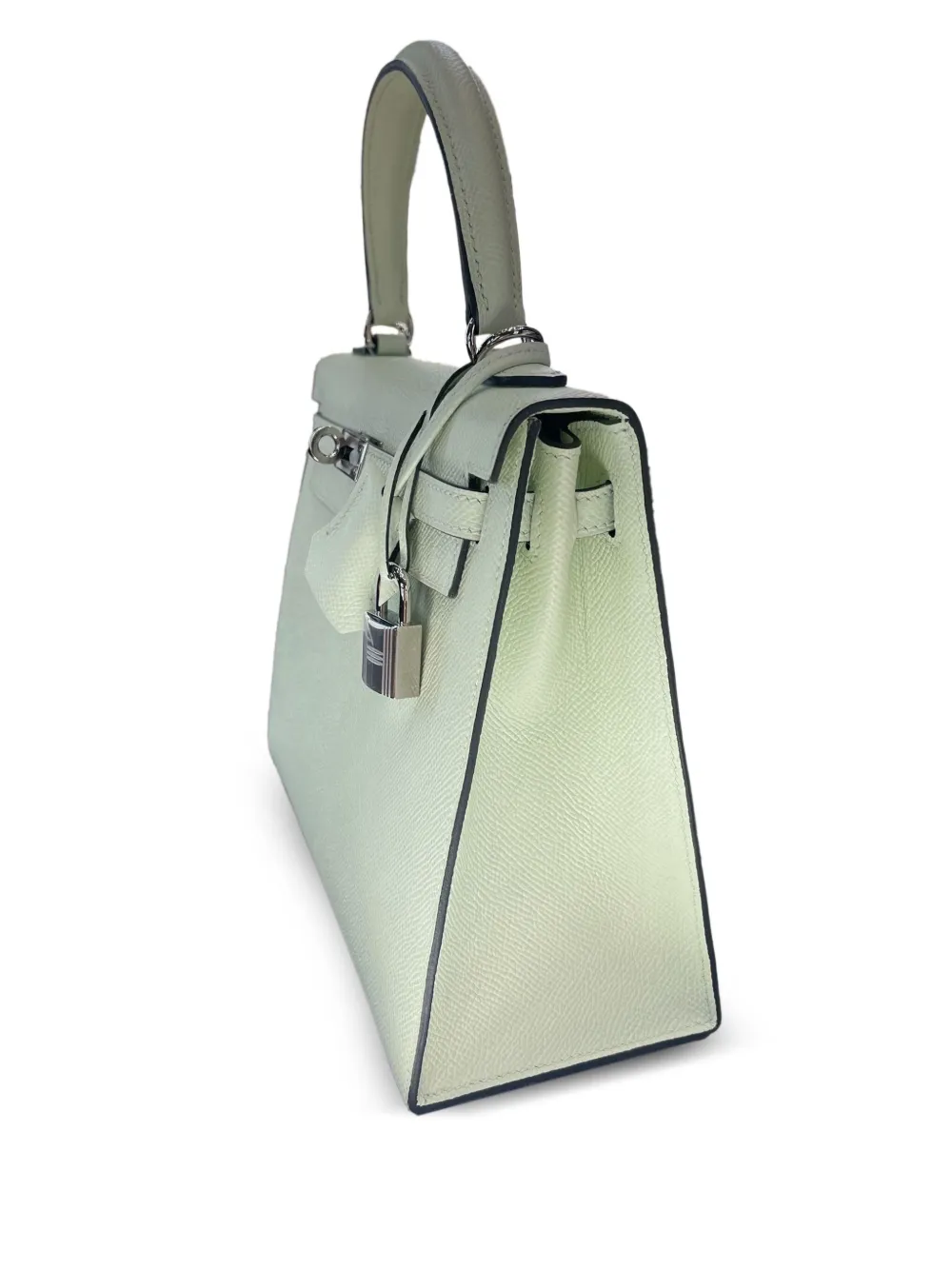 Hermès Pre-Owned Kelly Sellier 25 Epsom handtas met palladium hardware Groen