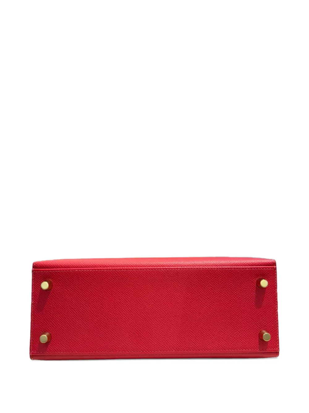 Pre-owned Hermes 2023 Kelly 25b Sellier Tote Bag In Red