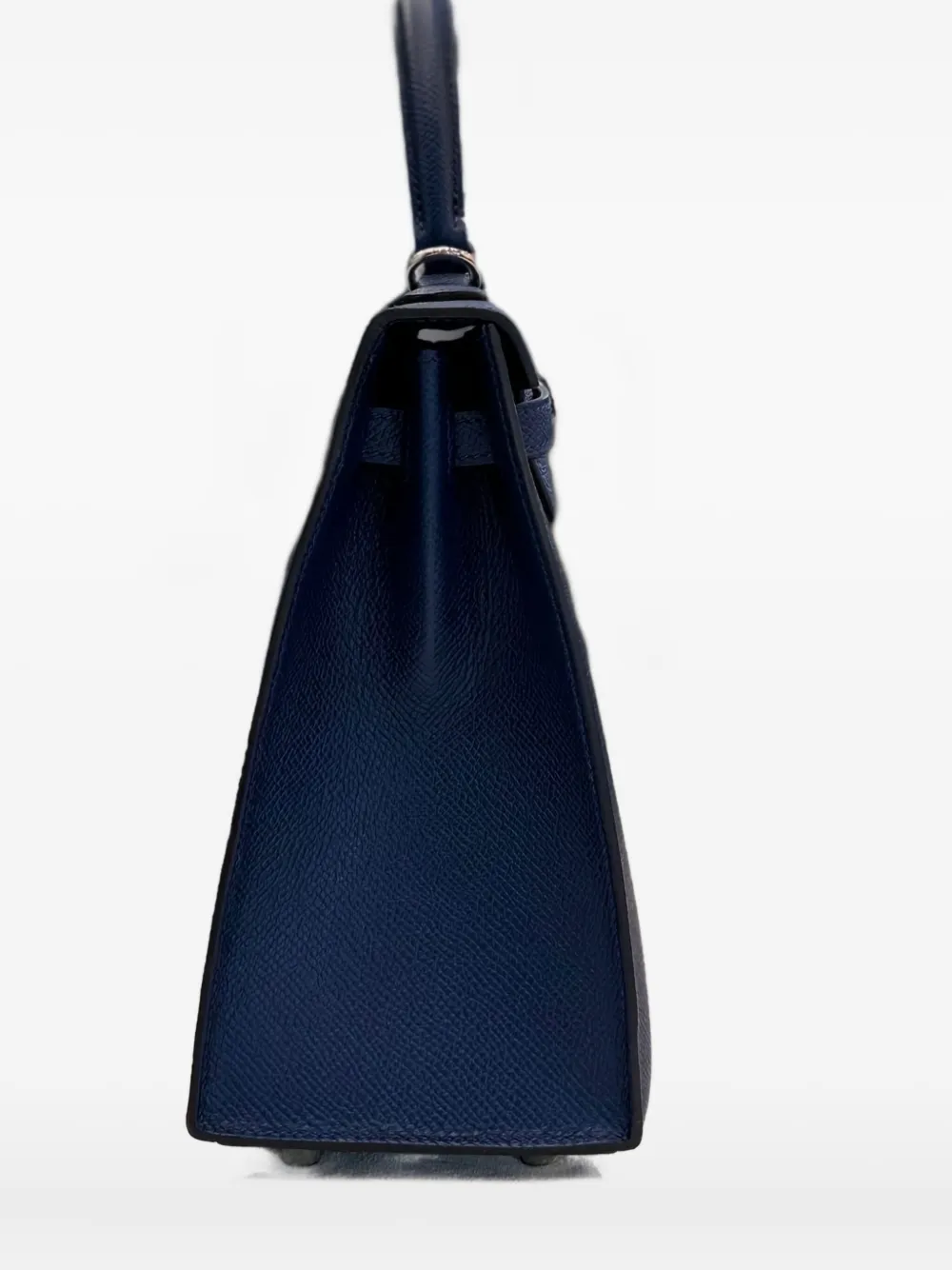 Pre-owned Hermes 2024 Kelly 25 Sellier Tote Bag In Blue