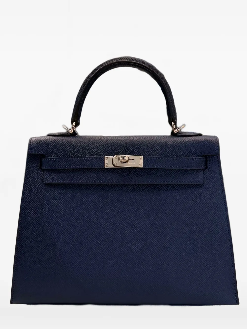 Pre-owned Hermes 2024 Kelly 25 Sellier Tote Bag In Blue