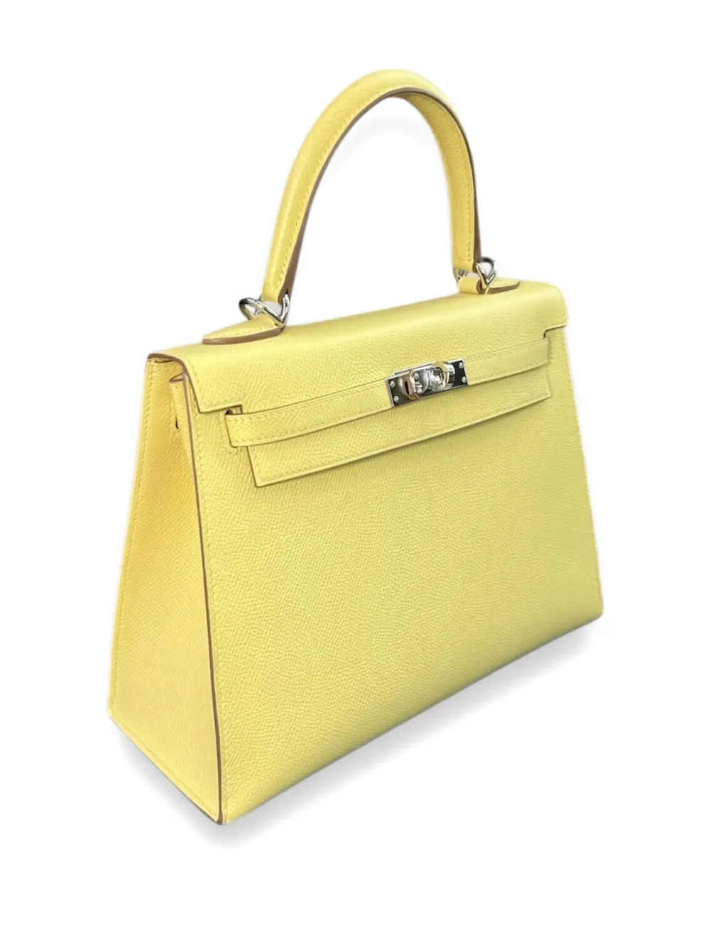 2022 Kelly Sellier 25 Epsom-Leather Palladium-Hardware Tote Bag