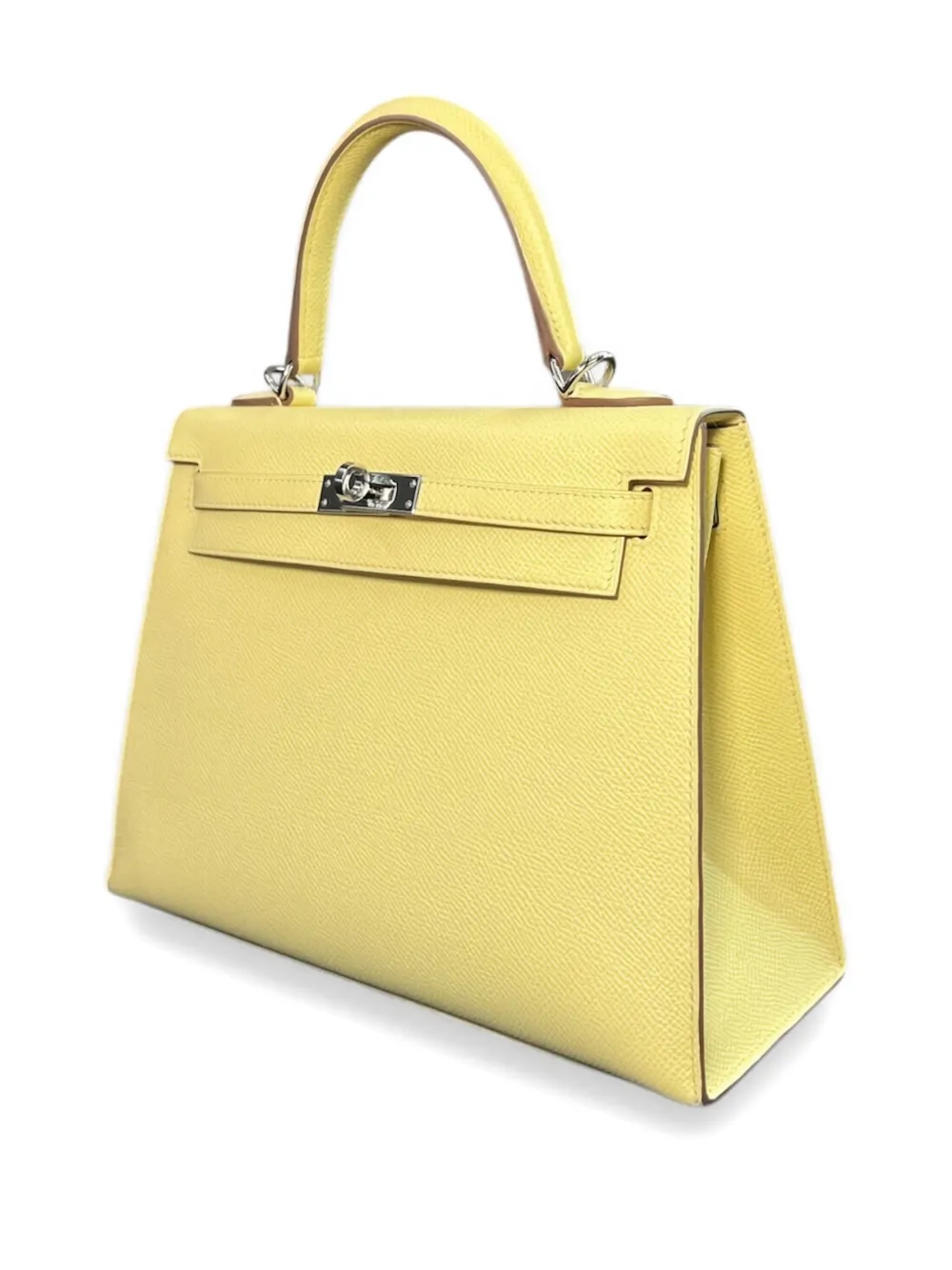 2022 Kelly Sellier 25 Epsom-Leather Palladium-Hardware Tote Bag