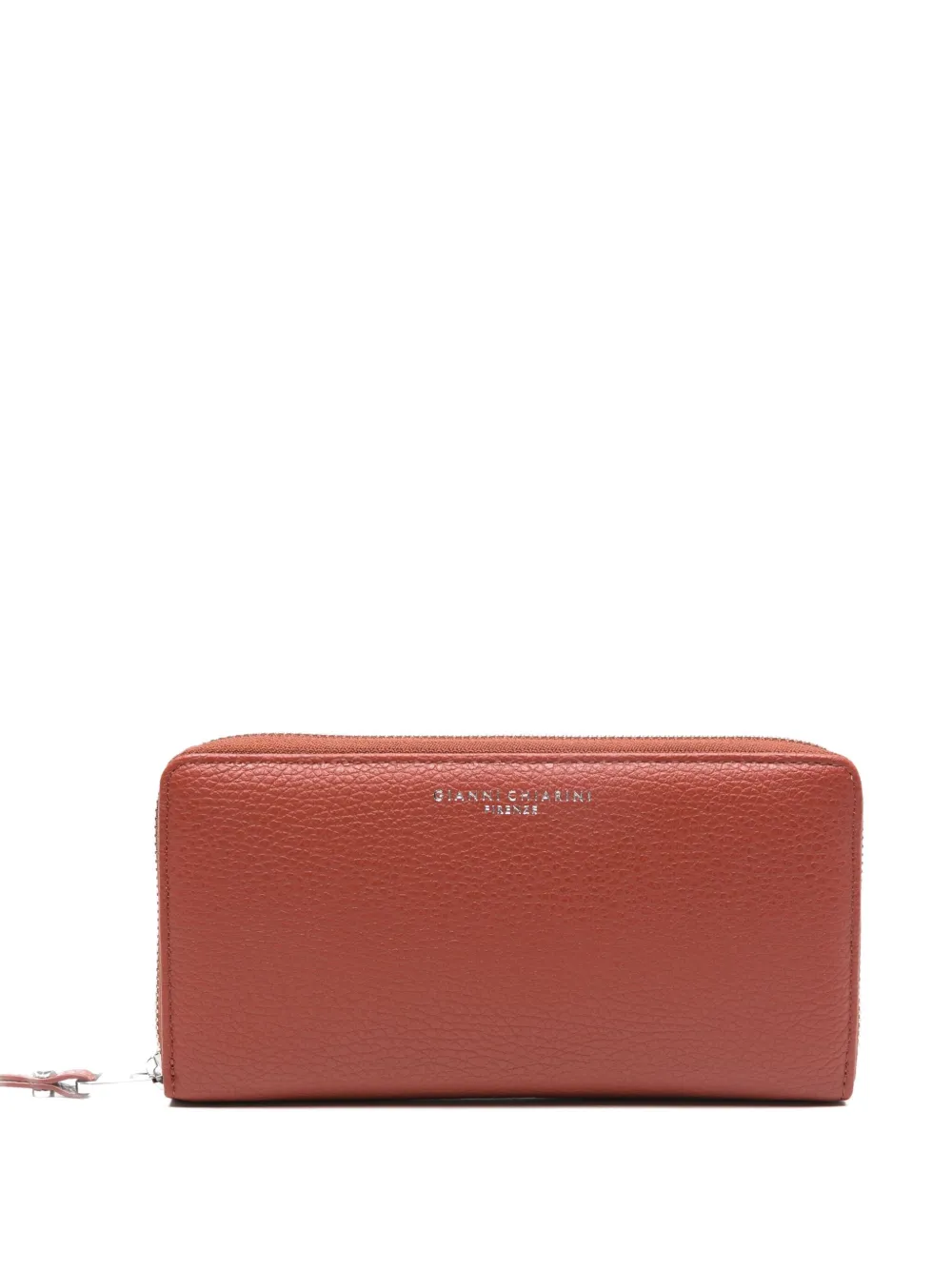 Gianni Chiarini Zip Leather Wallet In Brown