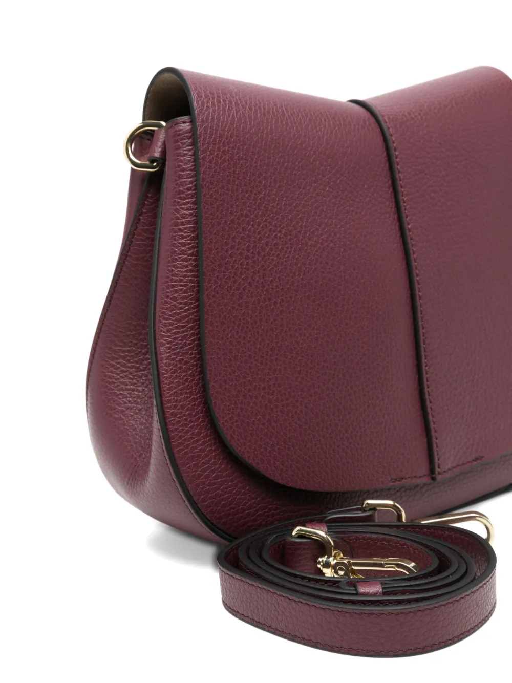 Gianni Chiarini Helena Shoulder Bag In Burgundy