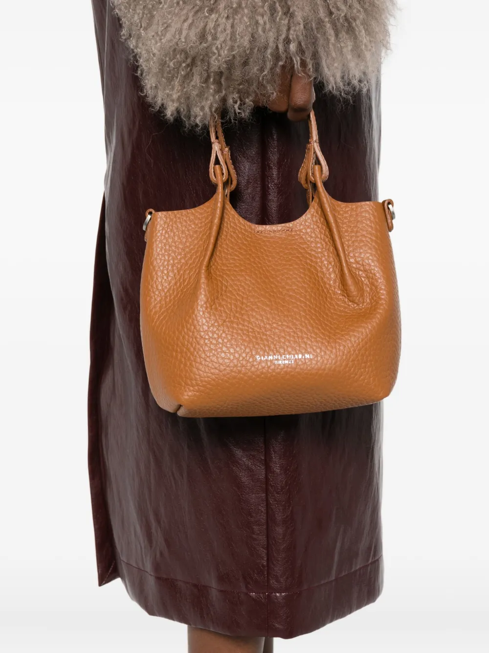 Gianni Chiarini Dua Shoulder Bag In Brown