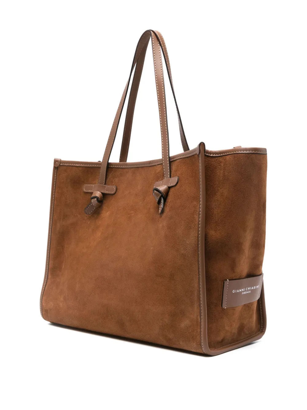 GIANNI CHIARINI Suède shopper Bruin