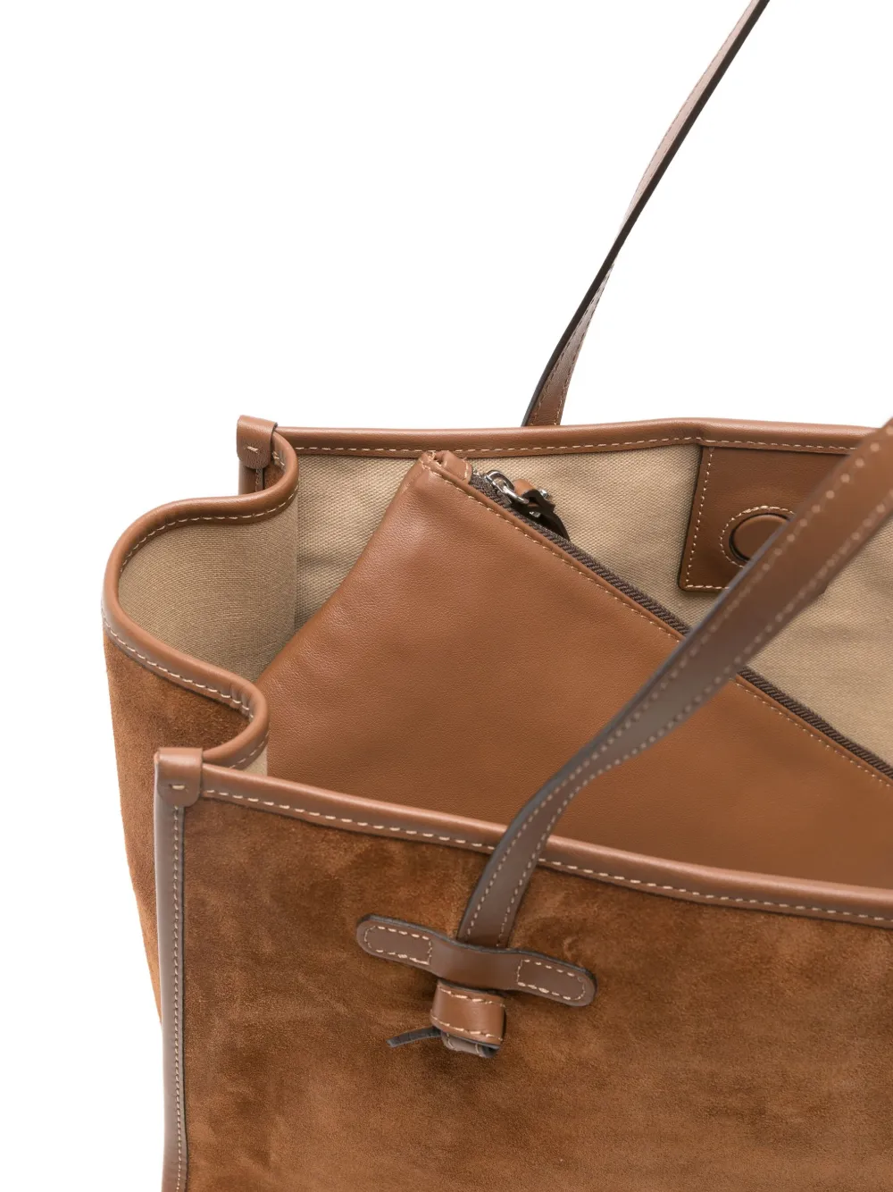 GIANNI CHIARINI Suède shopper Bruin