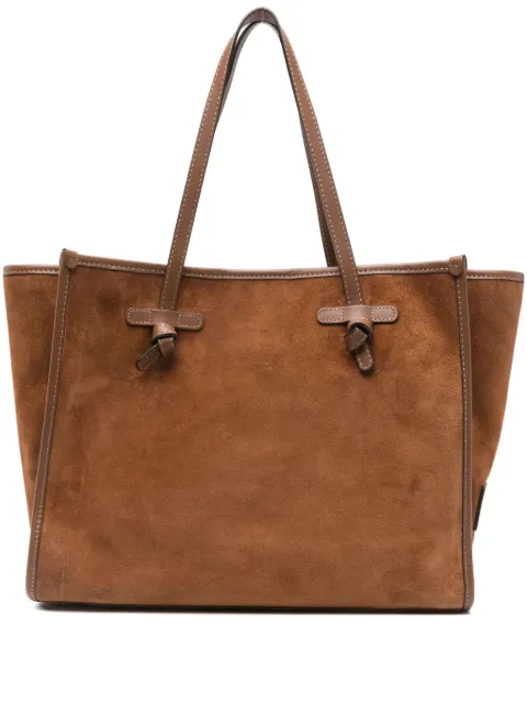 GIANNI CHIARINI suede tote bag