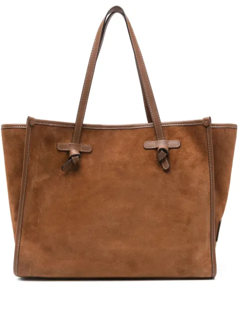 GIANNI CHIARINI suede tote bag