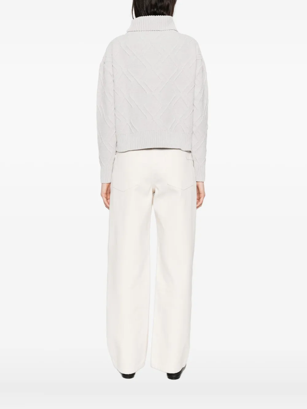 Rrd Roll-neck Sweater In White