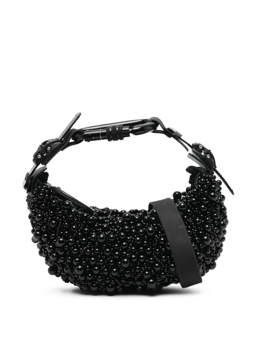 Innerraum Handtasche mit Perlen | Schwarz | Image 1