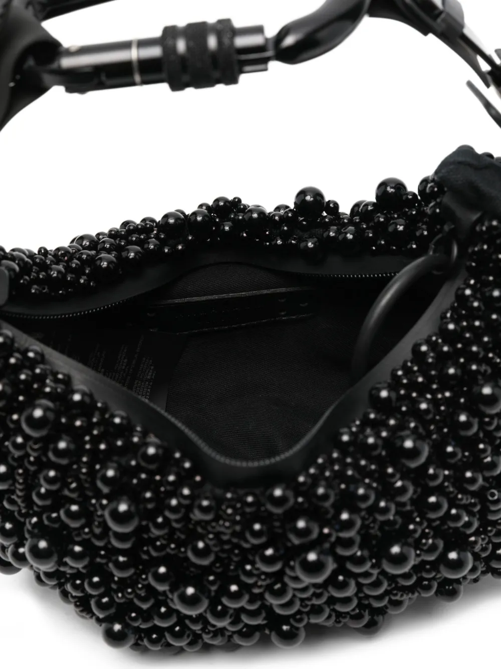 Innerraum Shopper verfraaid met parel Zwart