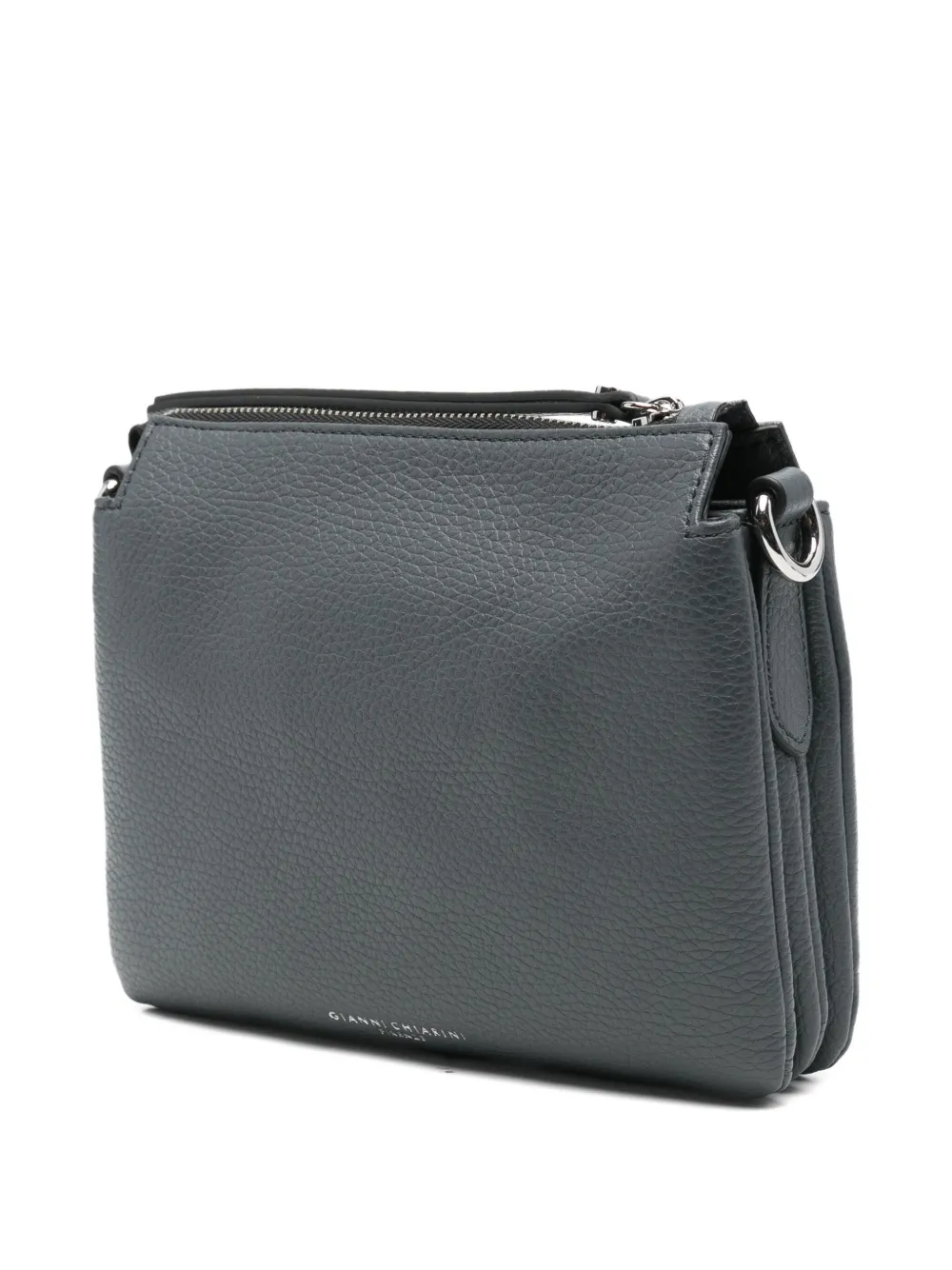 Gianni Chiarini Three Leather Shoulder Bag In Gray