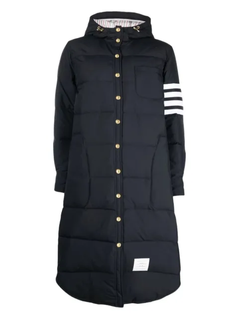 Thom Browne abrigo con motivo 4-Bar