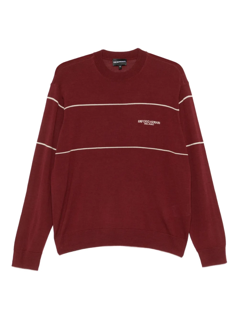 Emporio Armani striped sweater - Rosso