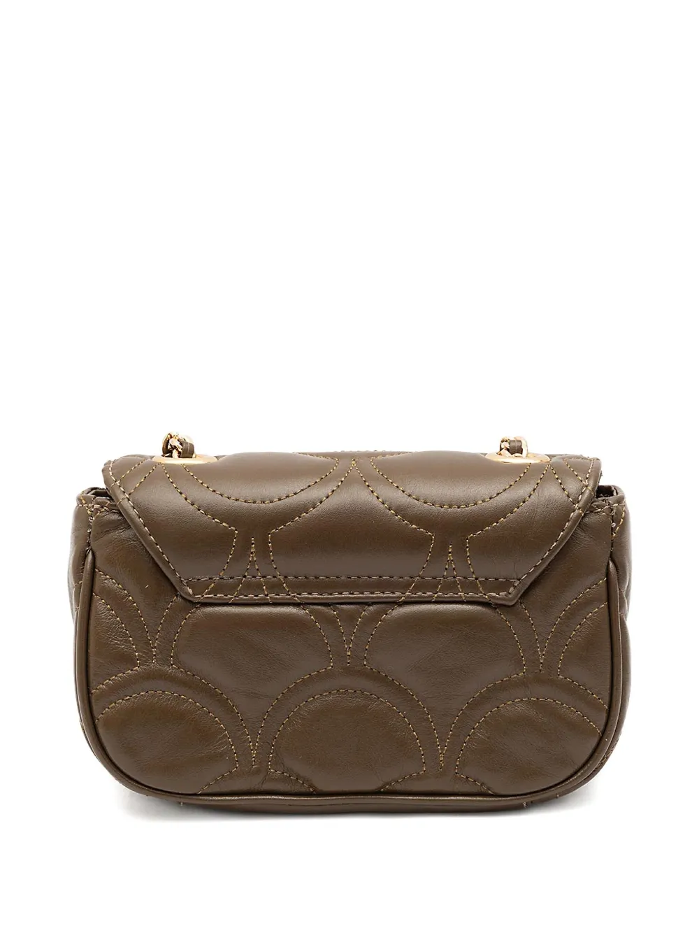 Isla Sirena quilted appliqué chain shoulder bag - Bruin