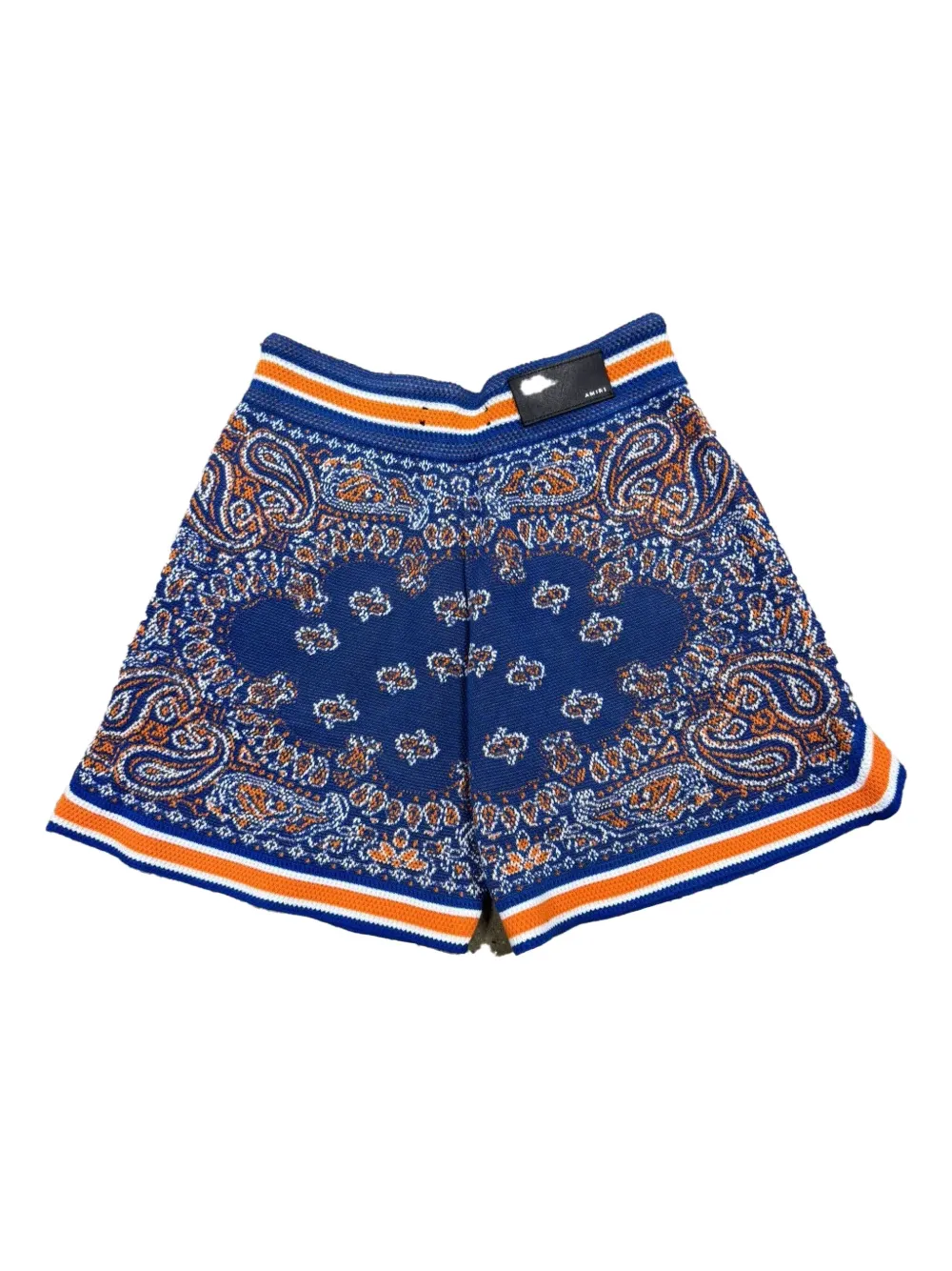 AMIRI Shorts met paisley-print - Blauw