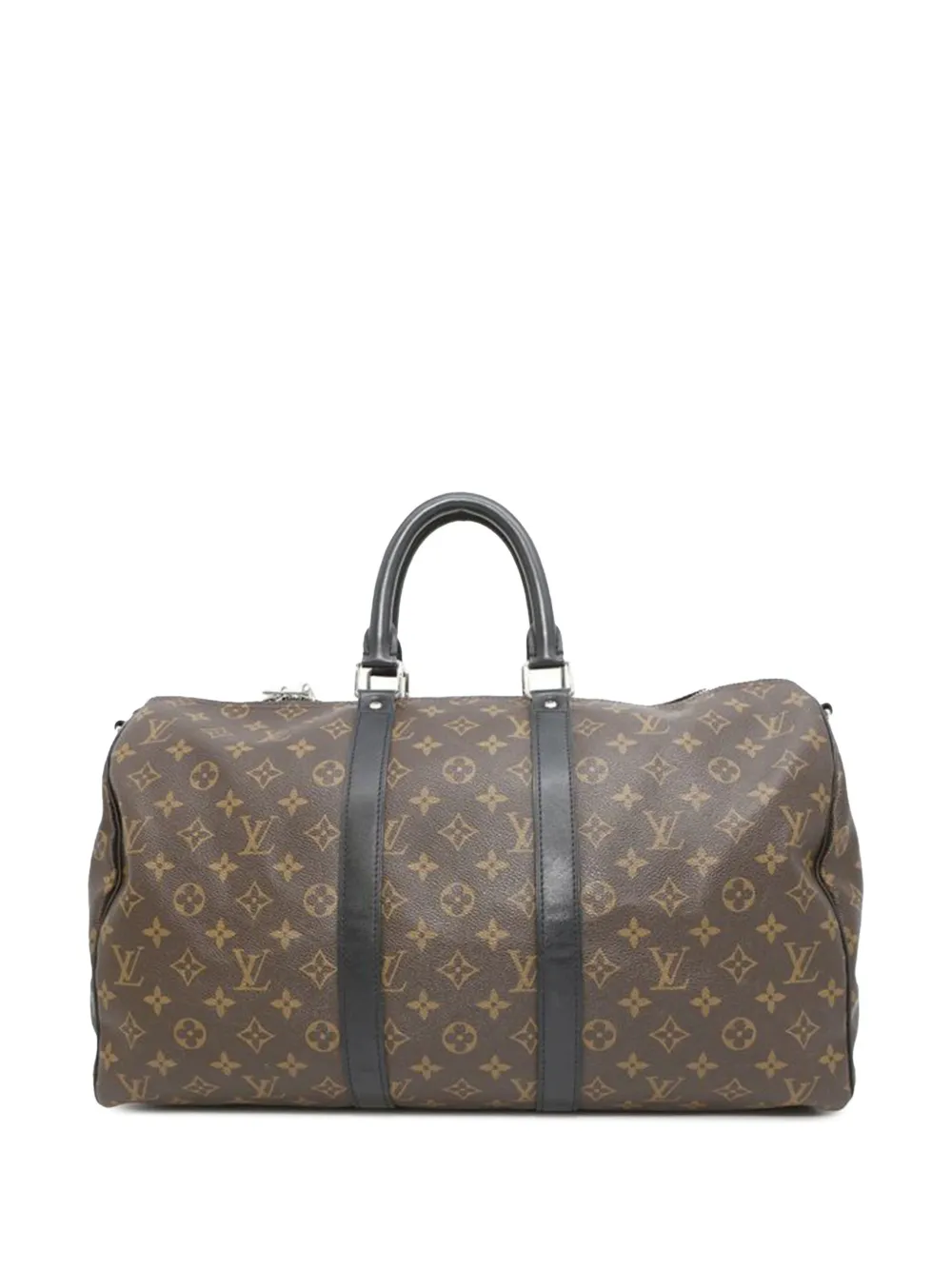 Louis Vuitton Pre-Owned 2015 Monogram Macassar Keepall Bandouliere 45 travel bag | Black | Image 1