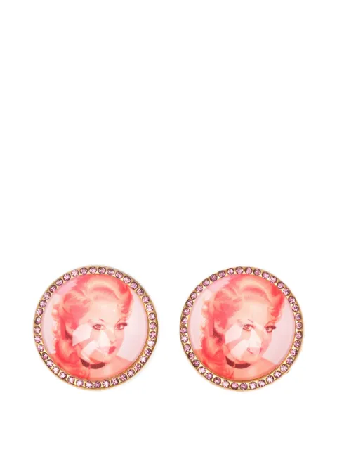 Chopova Lowena portrait rhinestoneembellished hair clips (set of two)