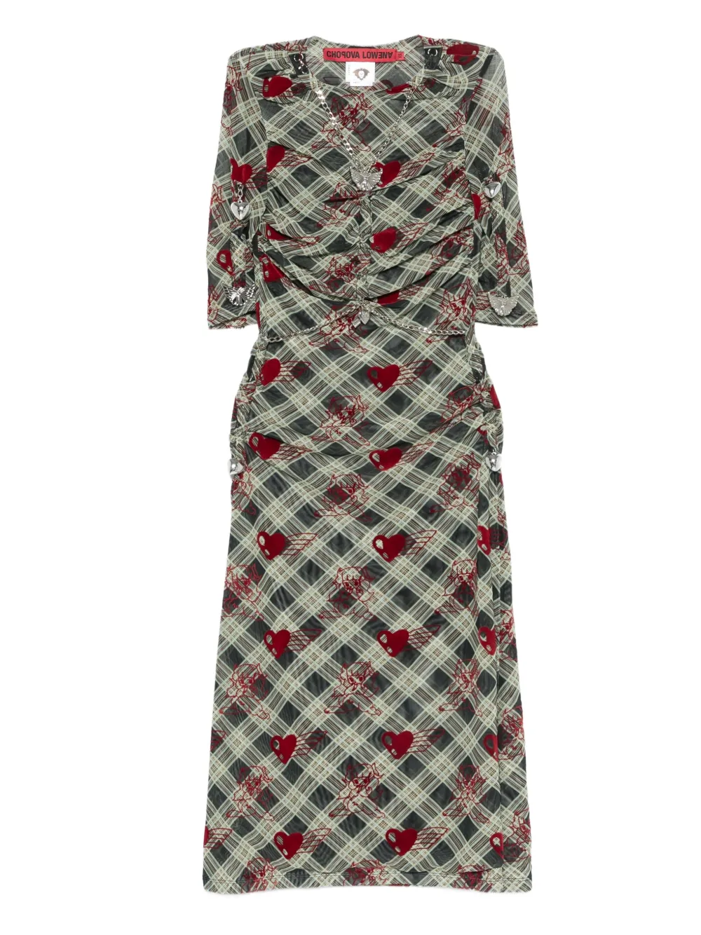 Chopova Lowena vestido Sonicscape Bunny | verde | Image 1