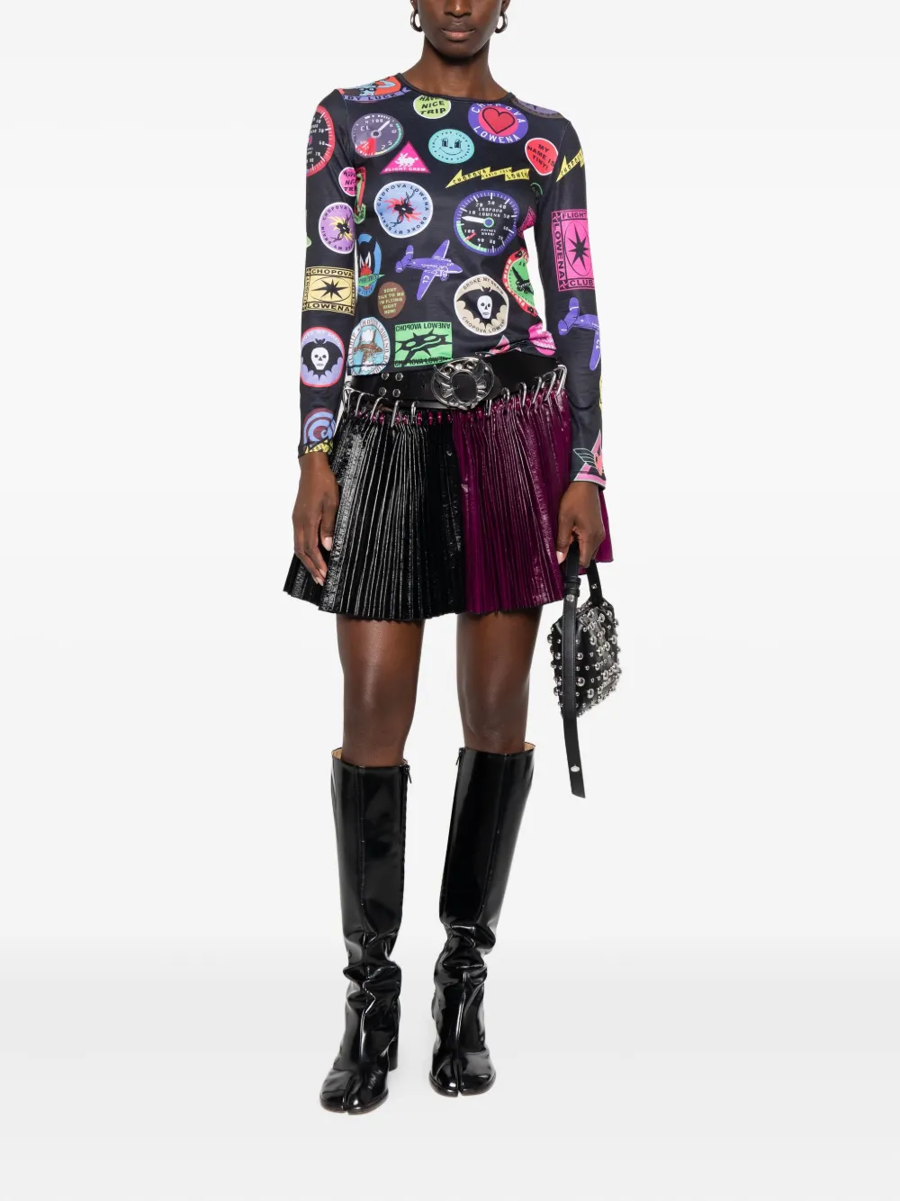 Chopova Lowena Langarmshirt mit grafischem Print | T-Shirts | Image 2