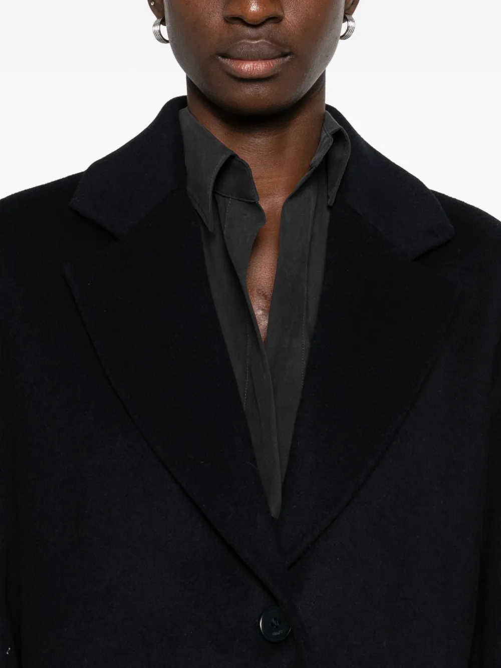 Liu •jo Single-breasted Coat In Black