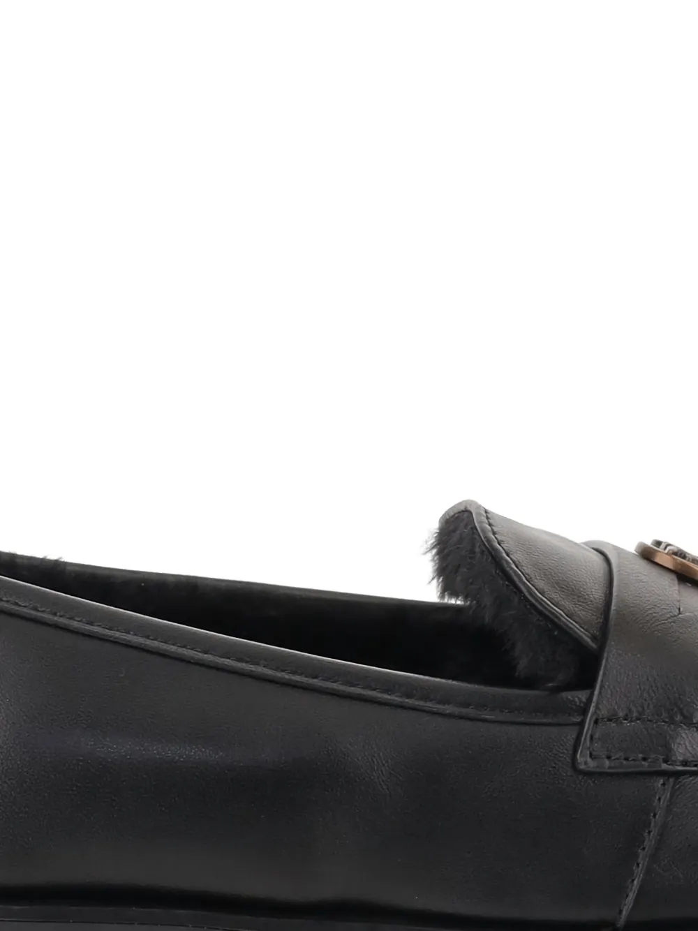 PINKO Nappa leren loafers Zwart