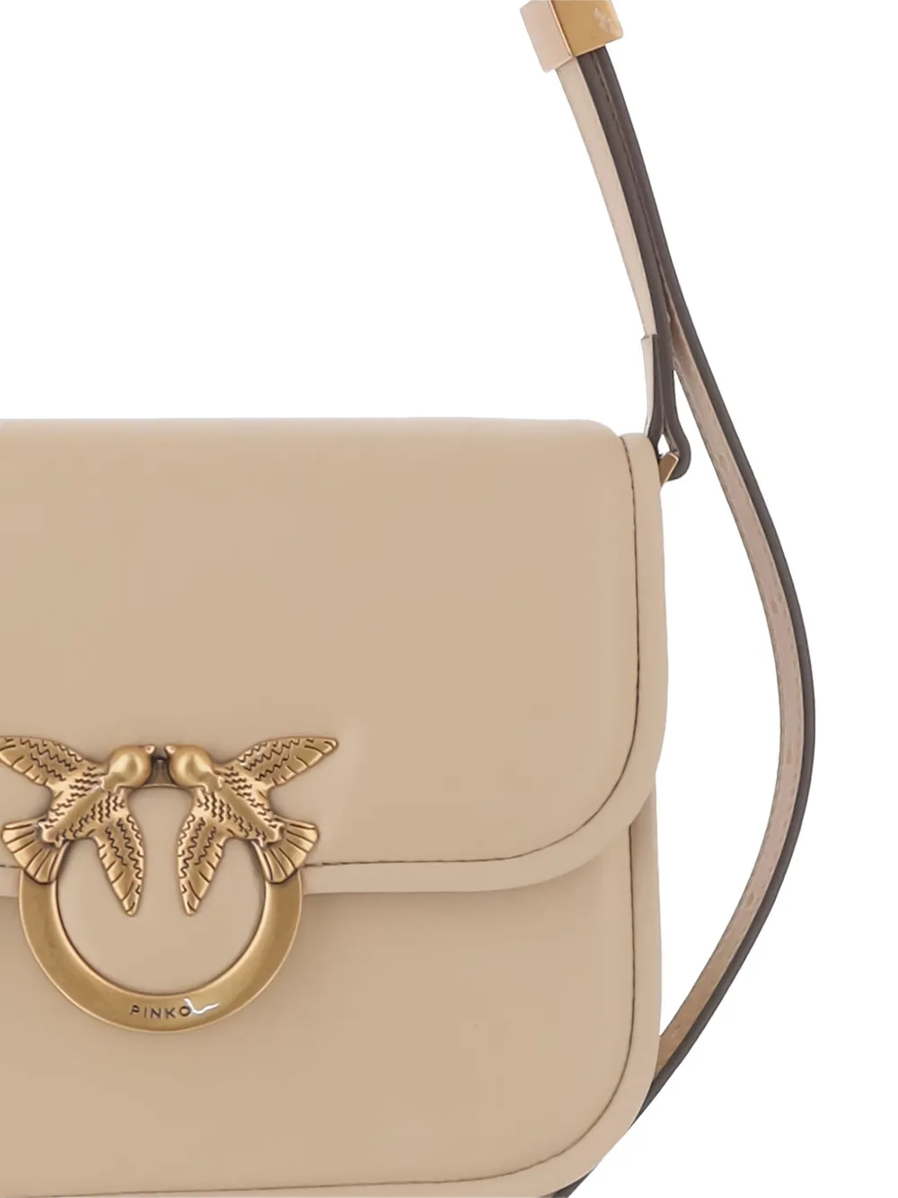 PINKO Love Birds schoudertas Beige